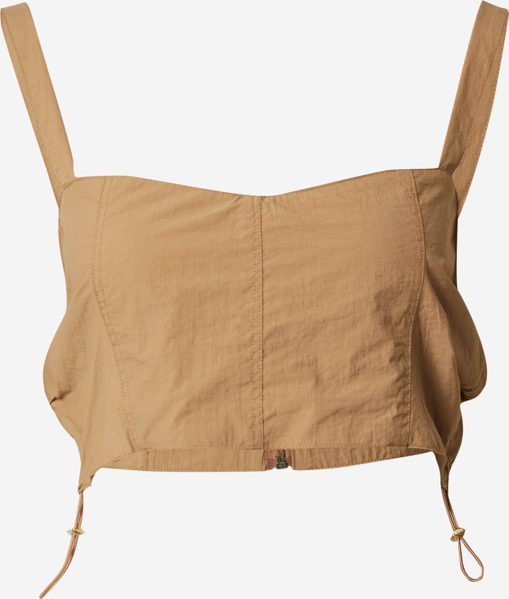 NASTY GAL Tanktops Top Dames Stone Grey