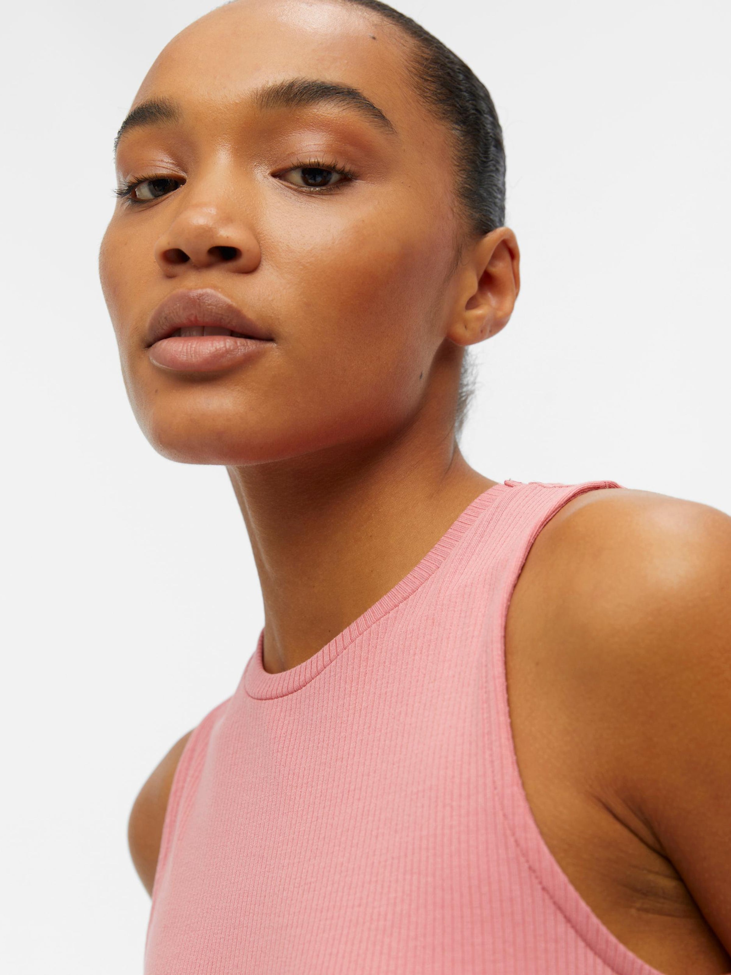 Object Mouwloze Shirts Top JAMIE Dames Oudroze