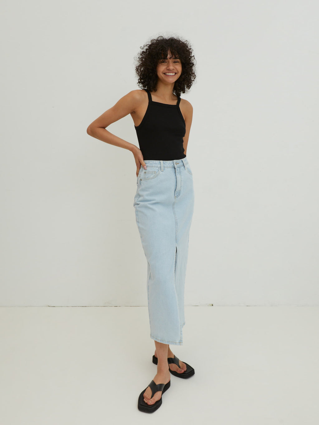 EDITED Tanktops Top Marlee Dames Zwart