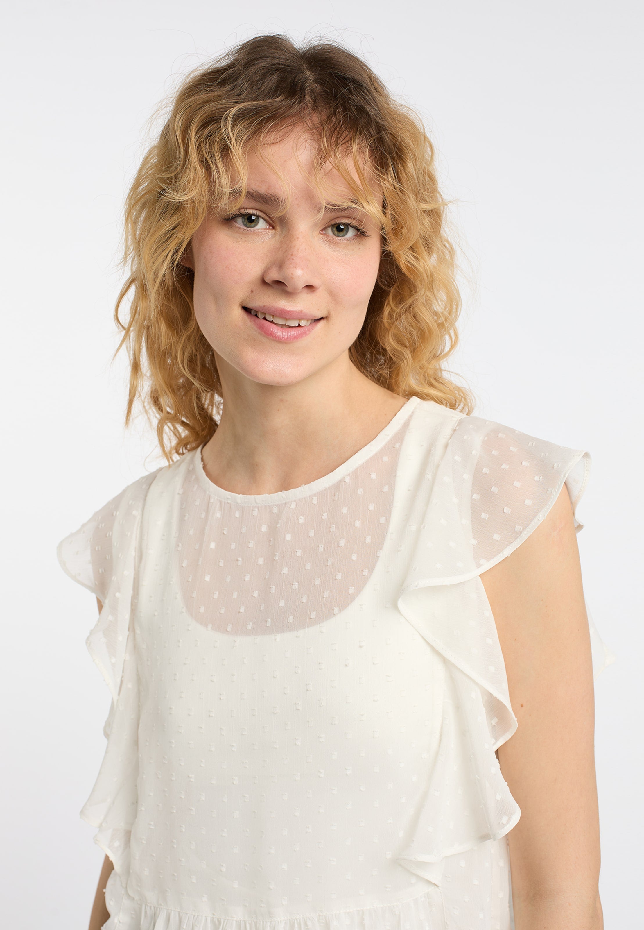 DreiMaster Vintage Blouse Tops Blouse Dames Wolwit