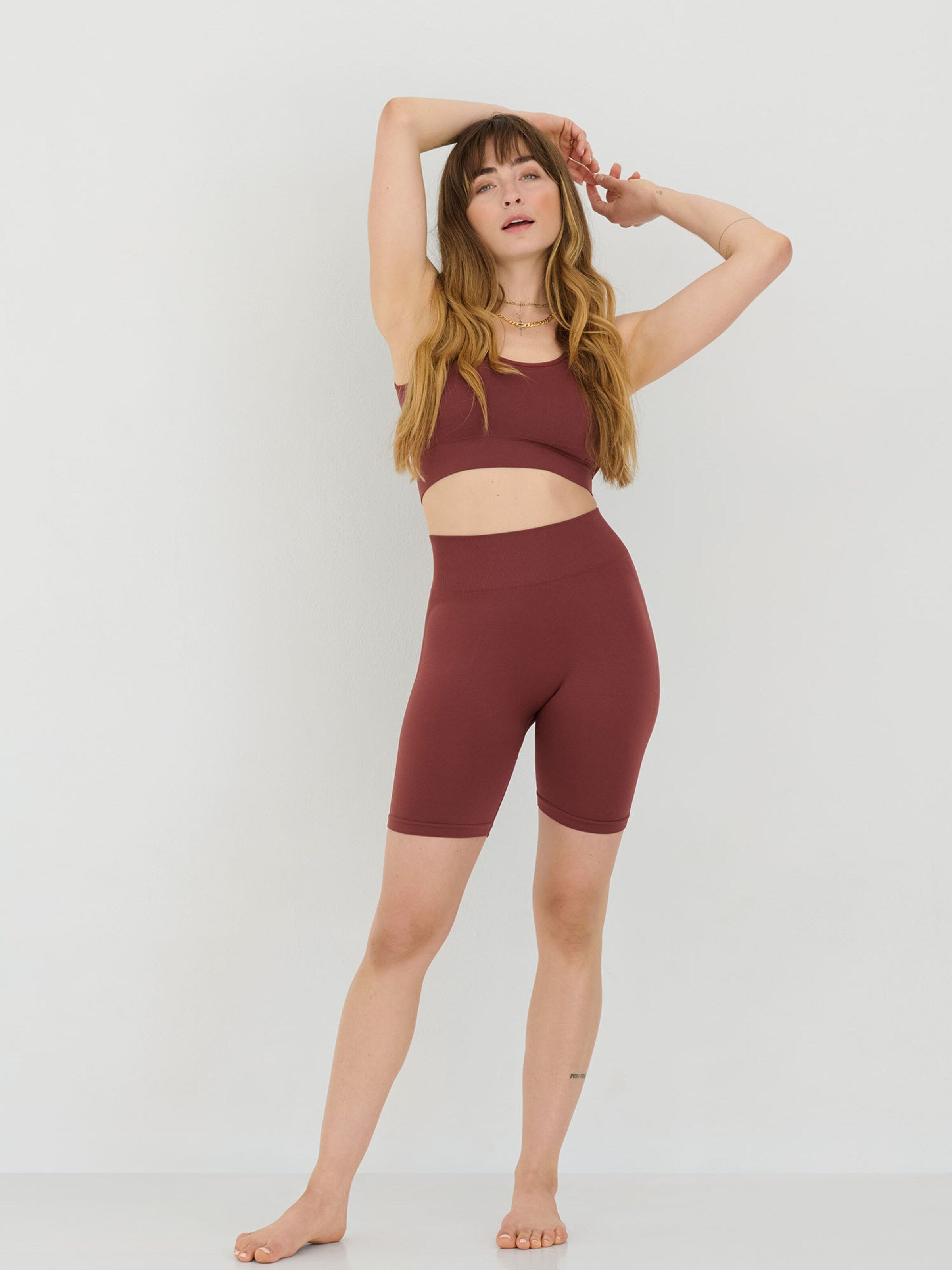  Crop Tops Top Arina Dames Bruin