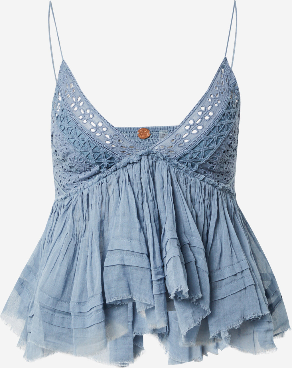 FREE PEOPLE Blouse Tops Blouse CARRIE Dames Smoky Blue