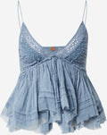 FREE PEOPLE Blouse Tops Blouse CARRIE Dames Smoky Blue