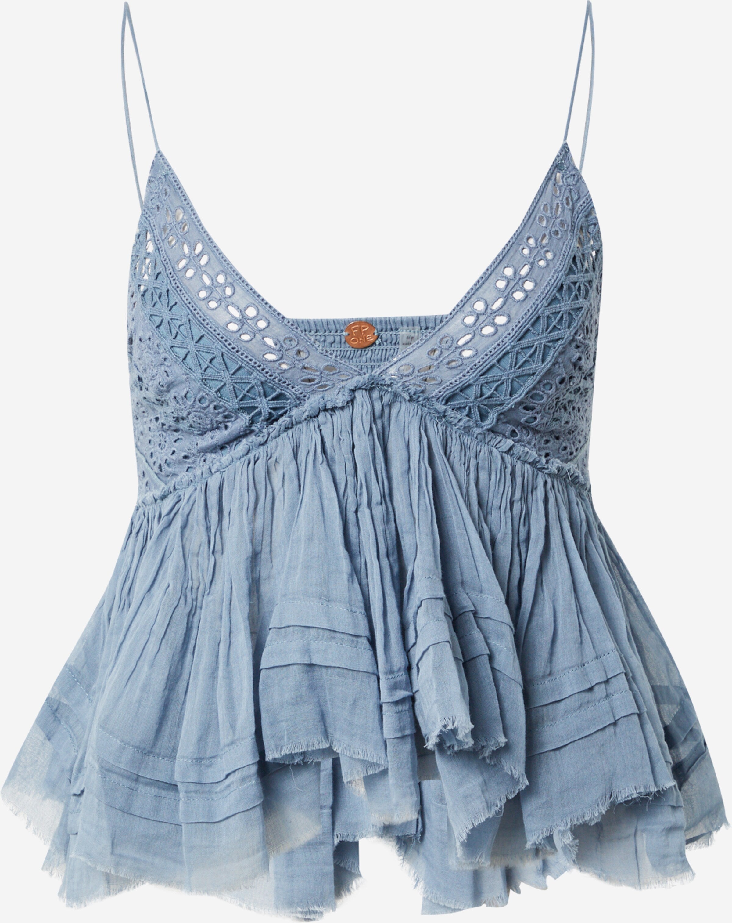 FREE PEOPLE Blouse Tops Blouse CARRIE Dames Smoky Blue