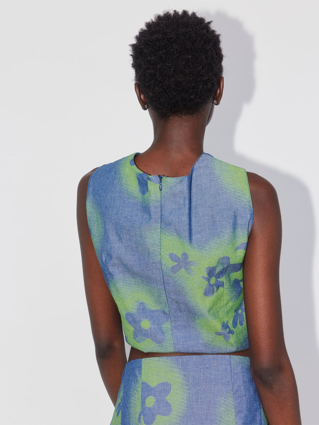  Crop Tops Top Gossy Dames Blauw / Groen