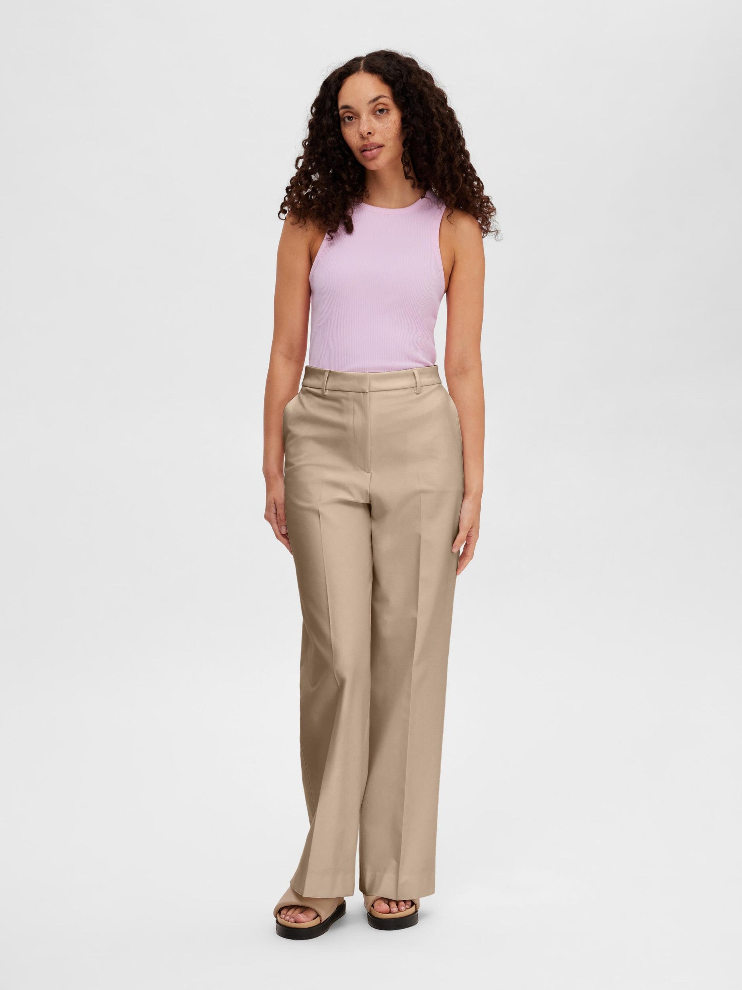 Selected Femme Tanktops Top Anna Dames Lichtlila