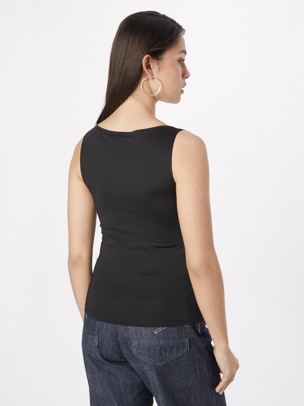 WEEKDAY Mouwloze Shirts Top Annie Dames Zwart
