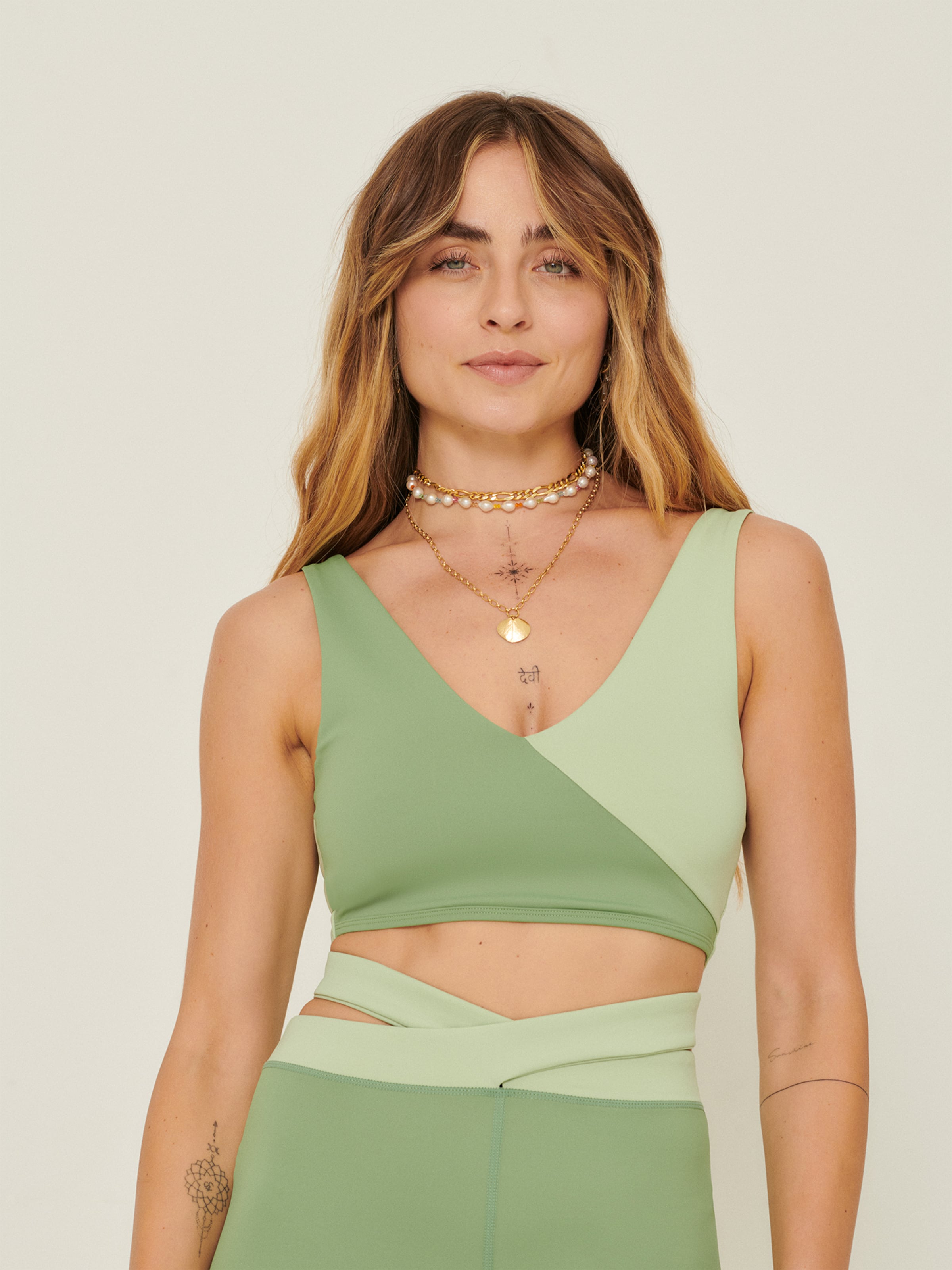  Tanktops Top Claire Dames Groen / Lichtgroen