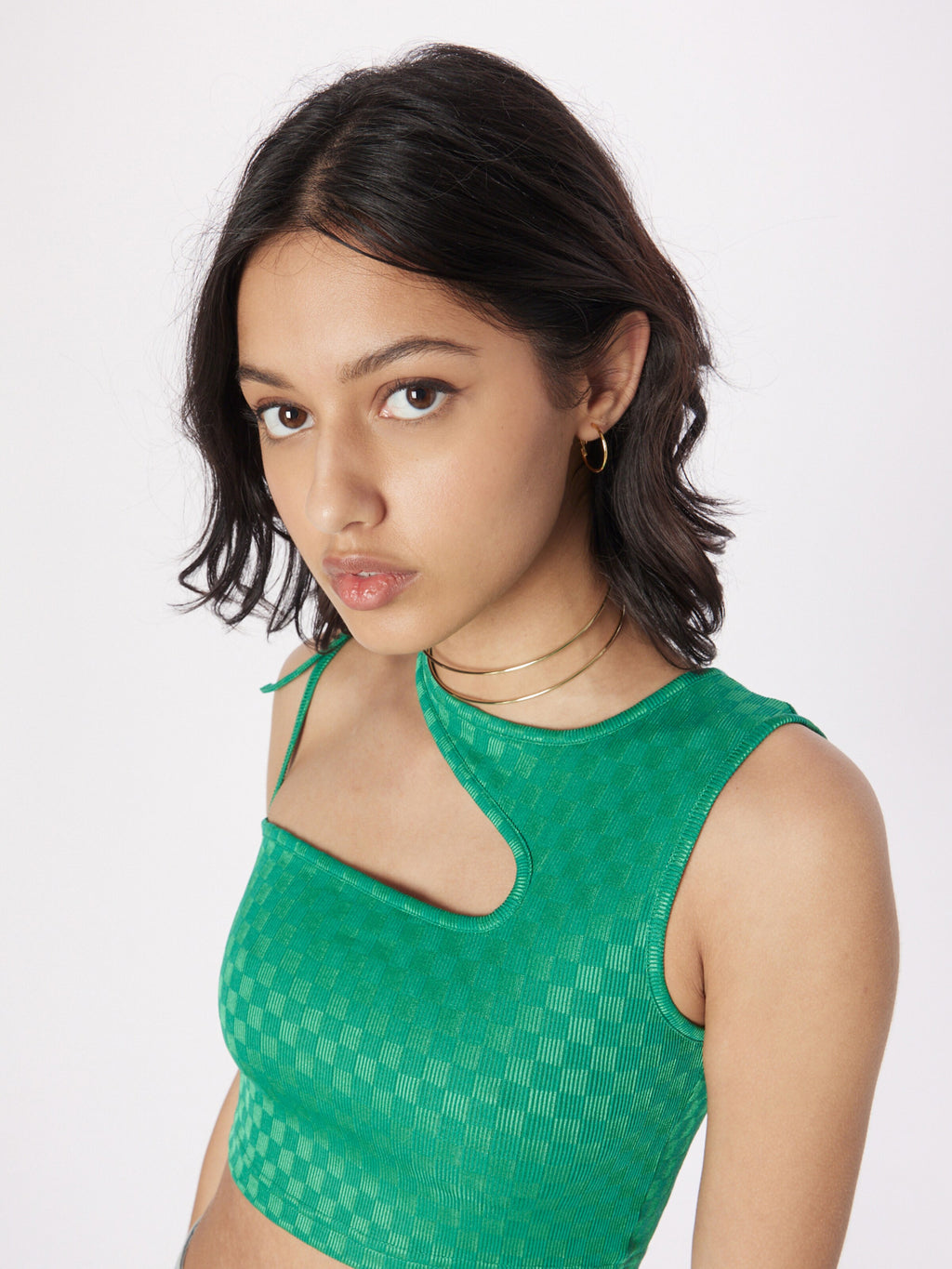 Daisy Street Crop Tops Top Dames Groen