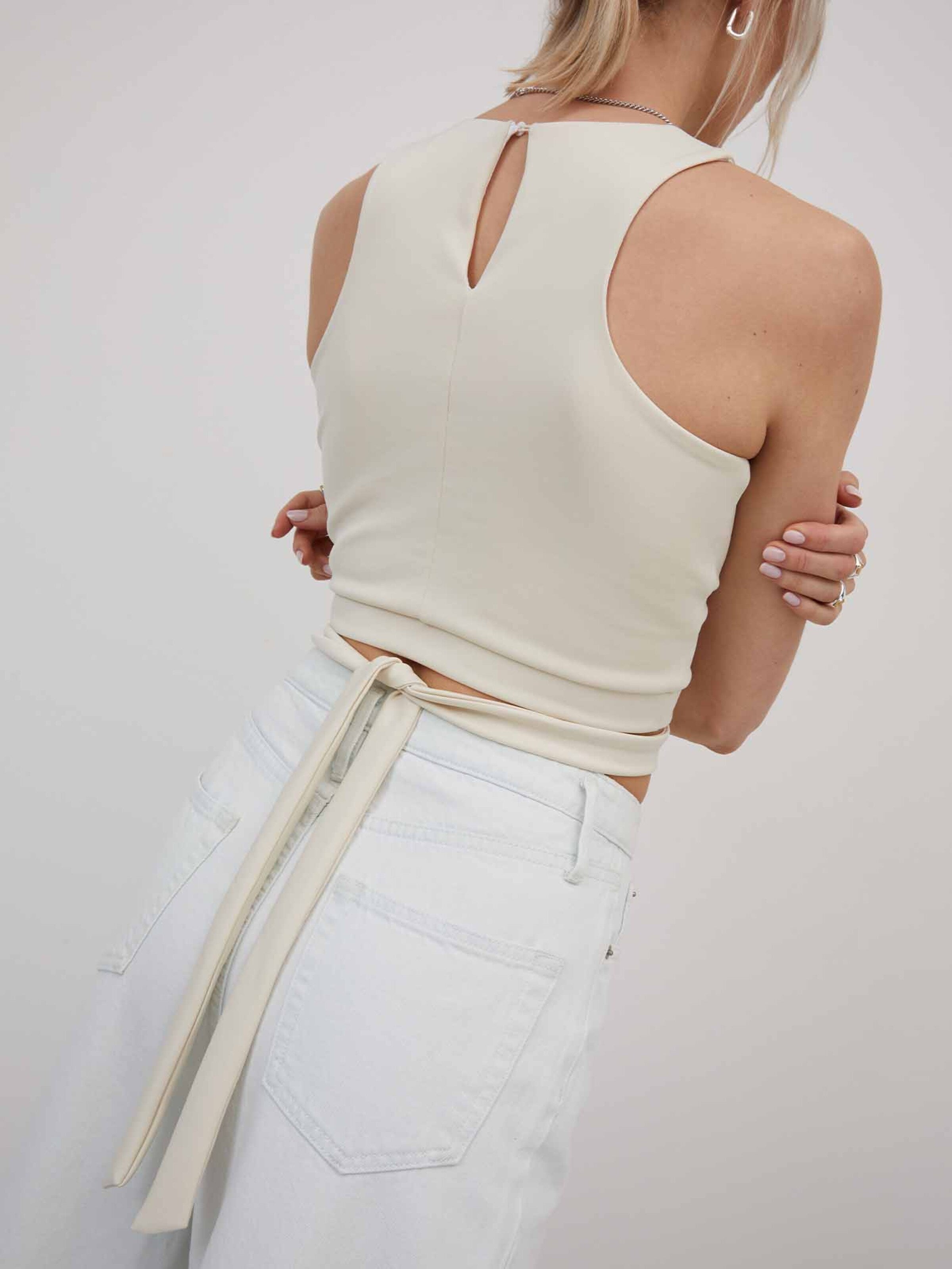  Tanktops Top Shelly Dames Crème