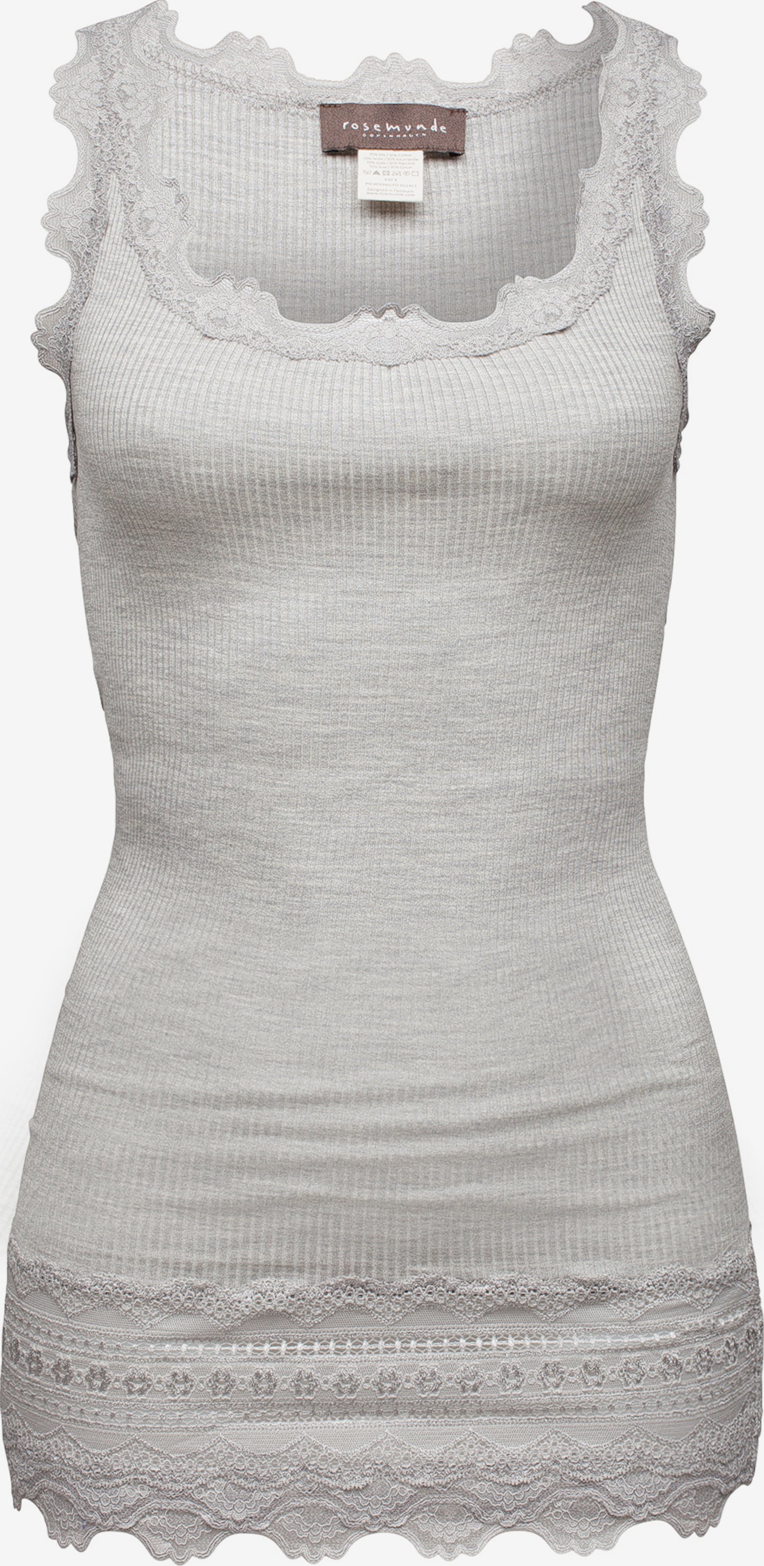 Rosemunde Tanktops Top Dames Lichtgrijs