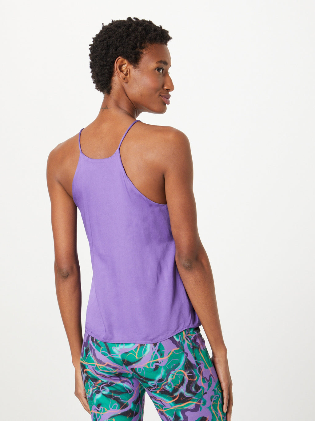 Thinking Mu Spaghetti Tops Top RICCI Dames Lichtlila