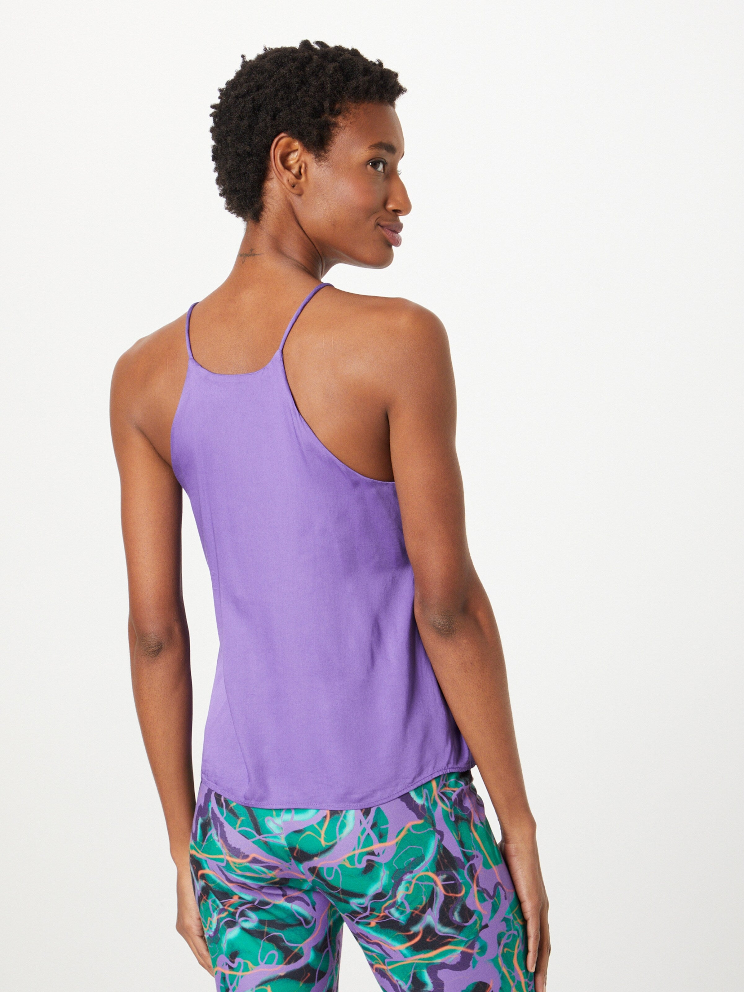 Thinking Mu Spaghetti Tops Top RICCI Dames Lichtlila
