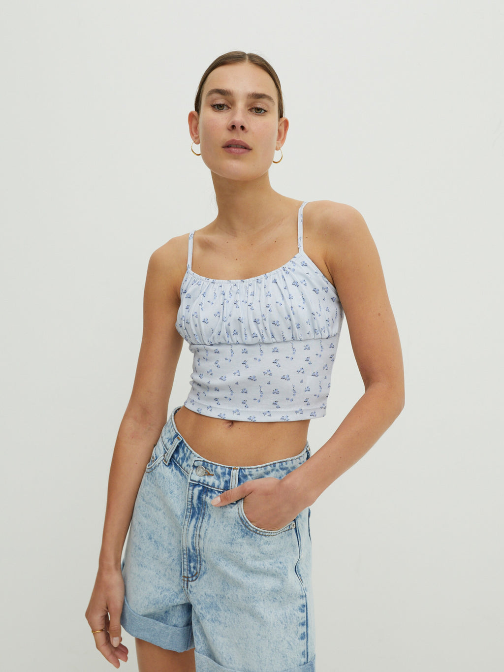 EDITED Crop Tops Top Top Dames Blauw / Gemengde Kleuren