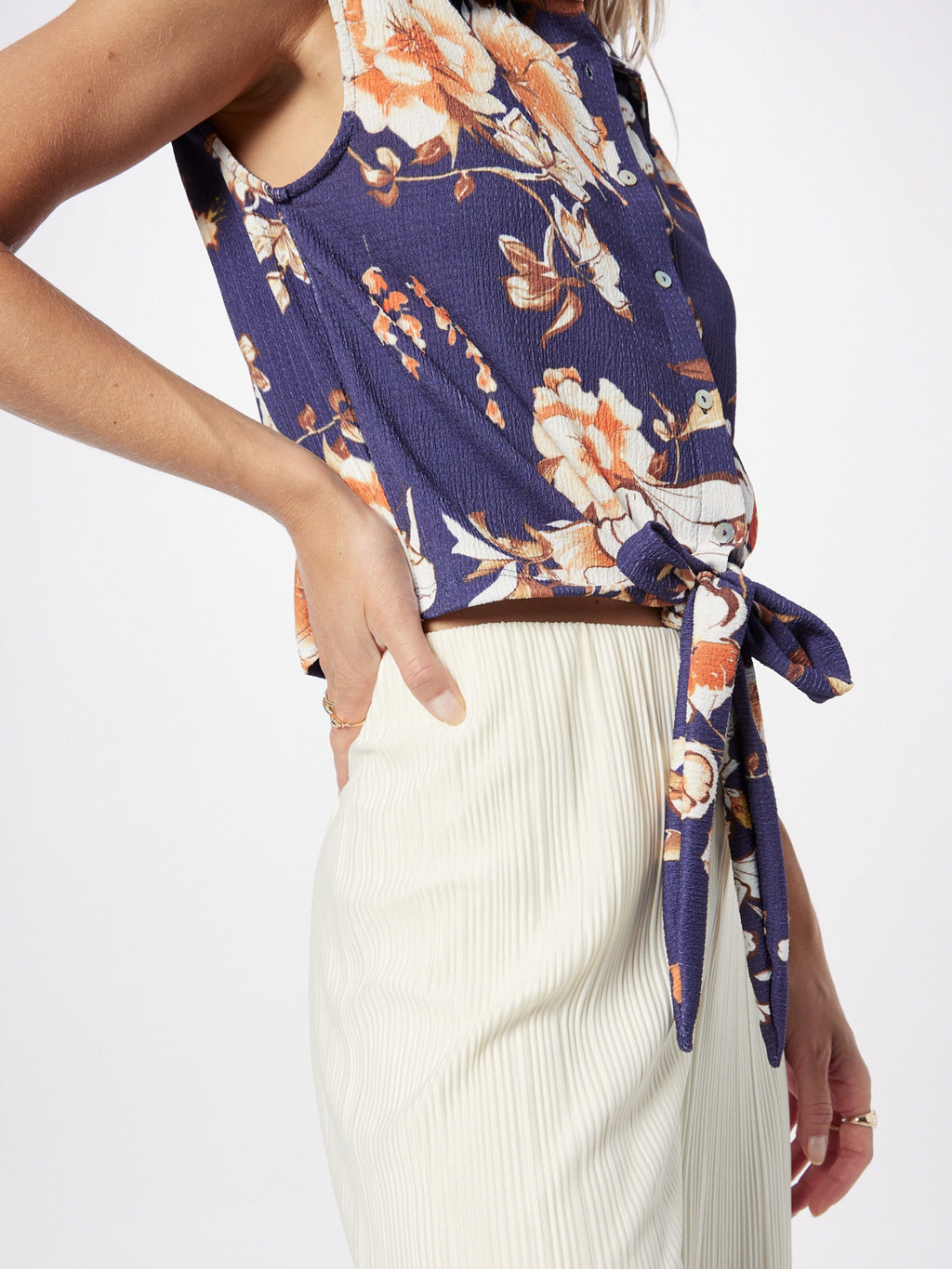 Vila Blouse Tops Blouse SOPA Dames Navy