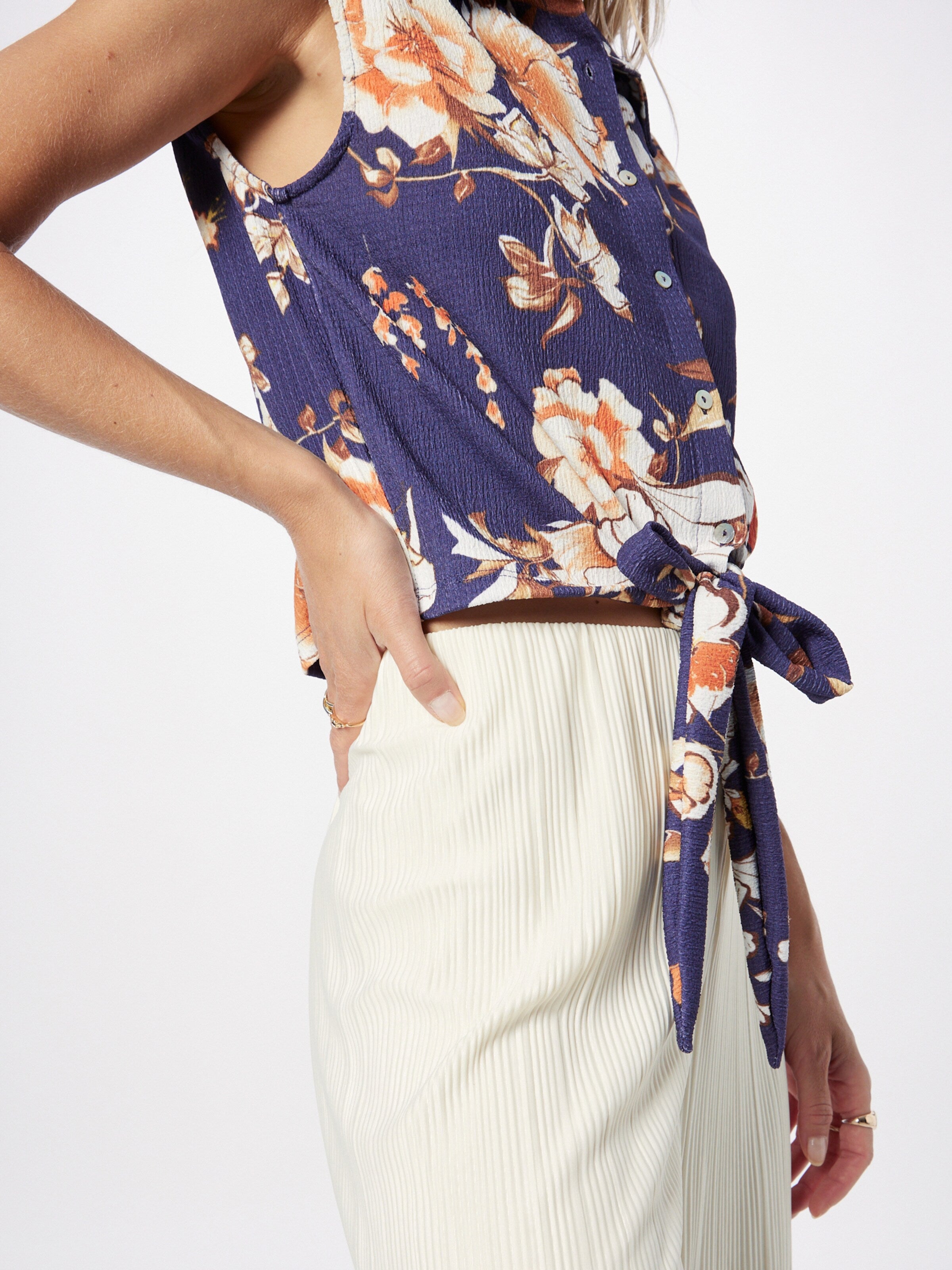 Vila Blouse Tops Blouse SOPA Dames Navy