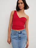 NA-KD Crop Tops Top Dames Rood