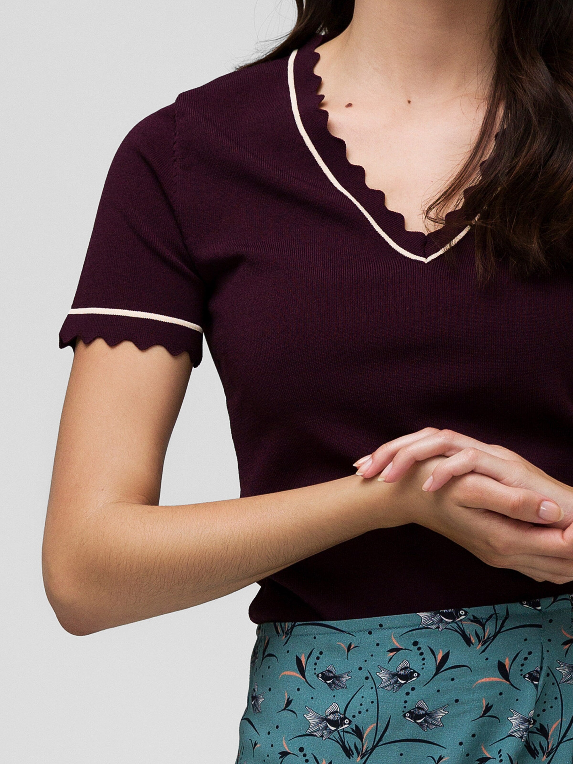  Crop Tops Top Silent Treatment Dames Bordeaux