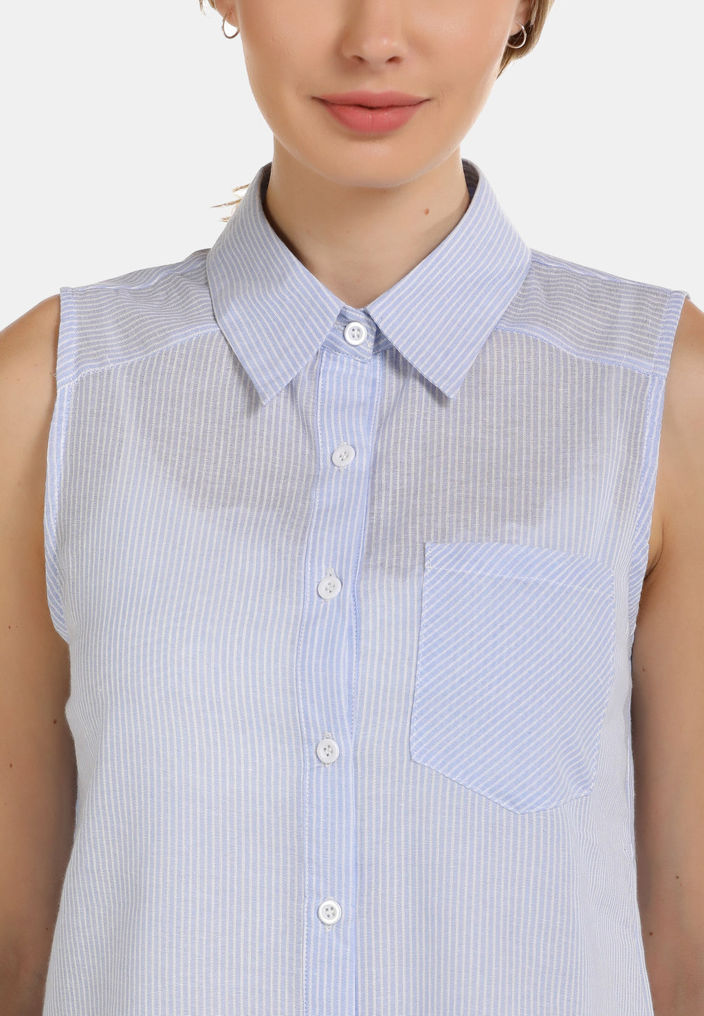  Blouse Tops Blouse Dames Lichtblauw