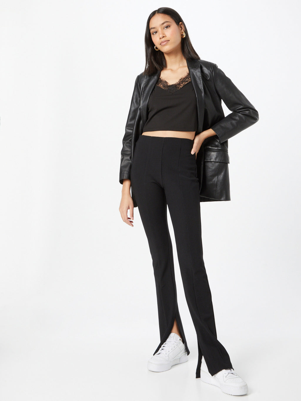 Vero Moda Kanten Tops Top MINNA Dames Zwart