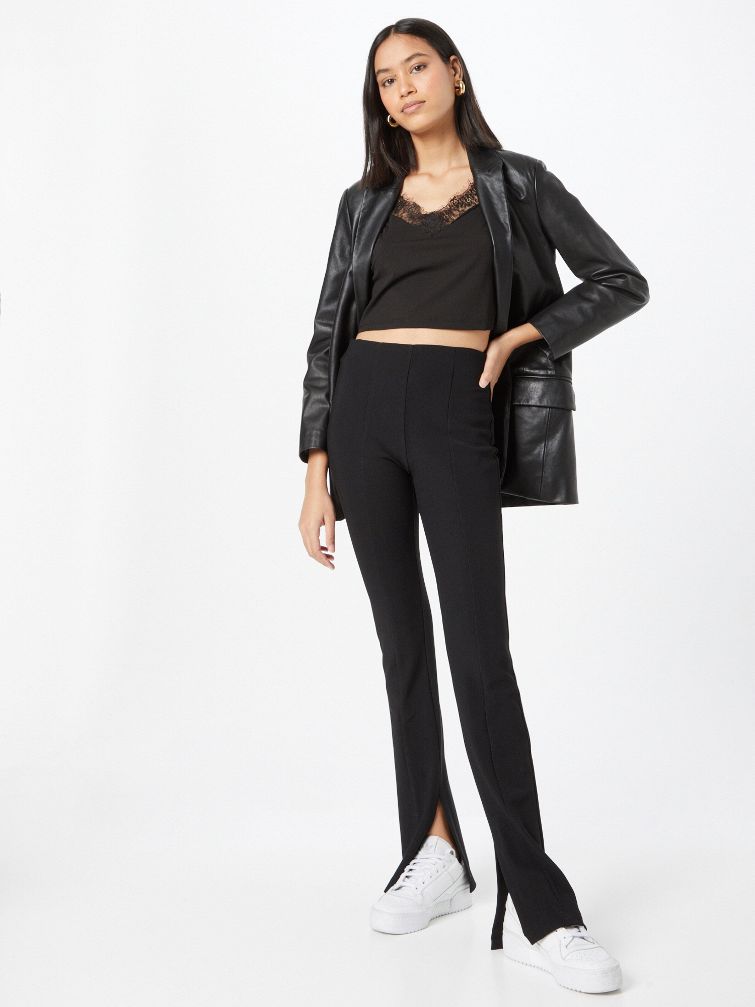 Vero Moda Kanten Tops Top MINNA Dames Zwart