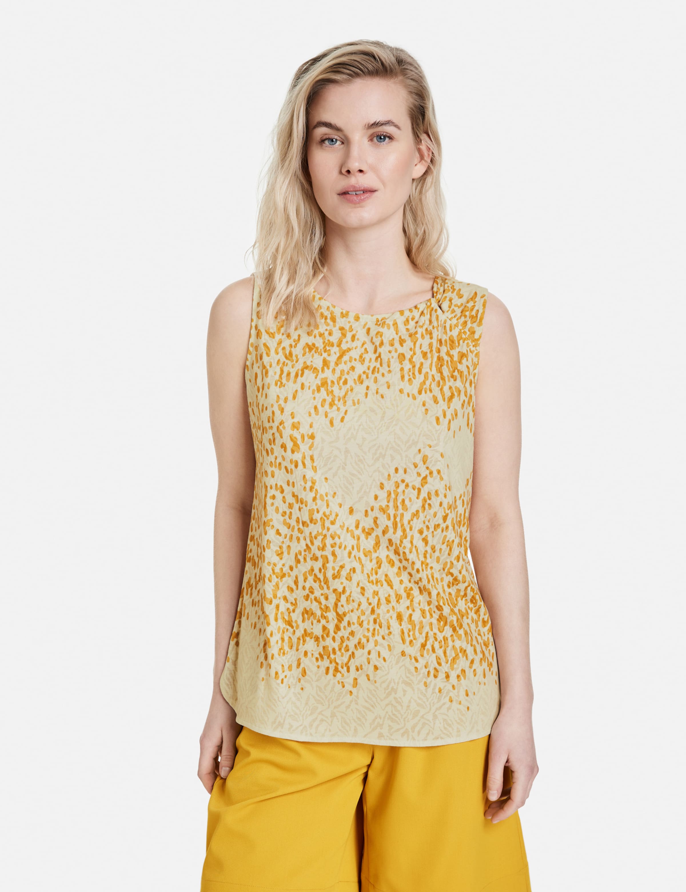 Taifun Mouwloze Shirts Top Dames Ecru