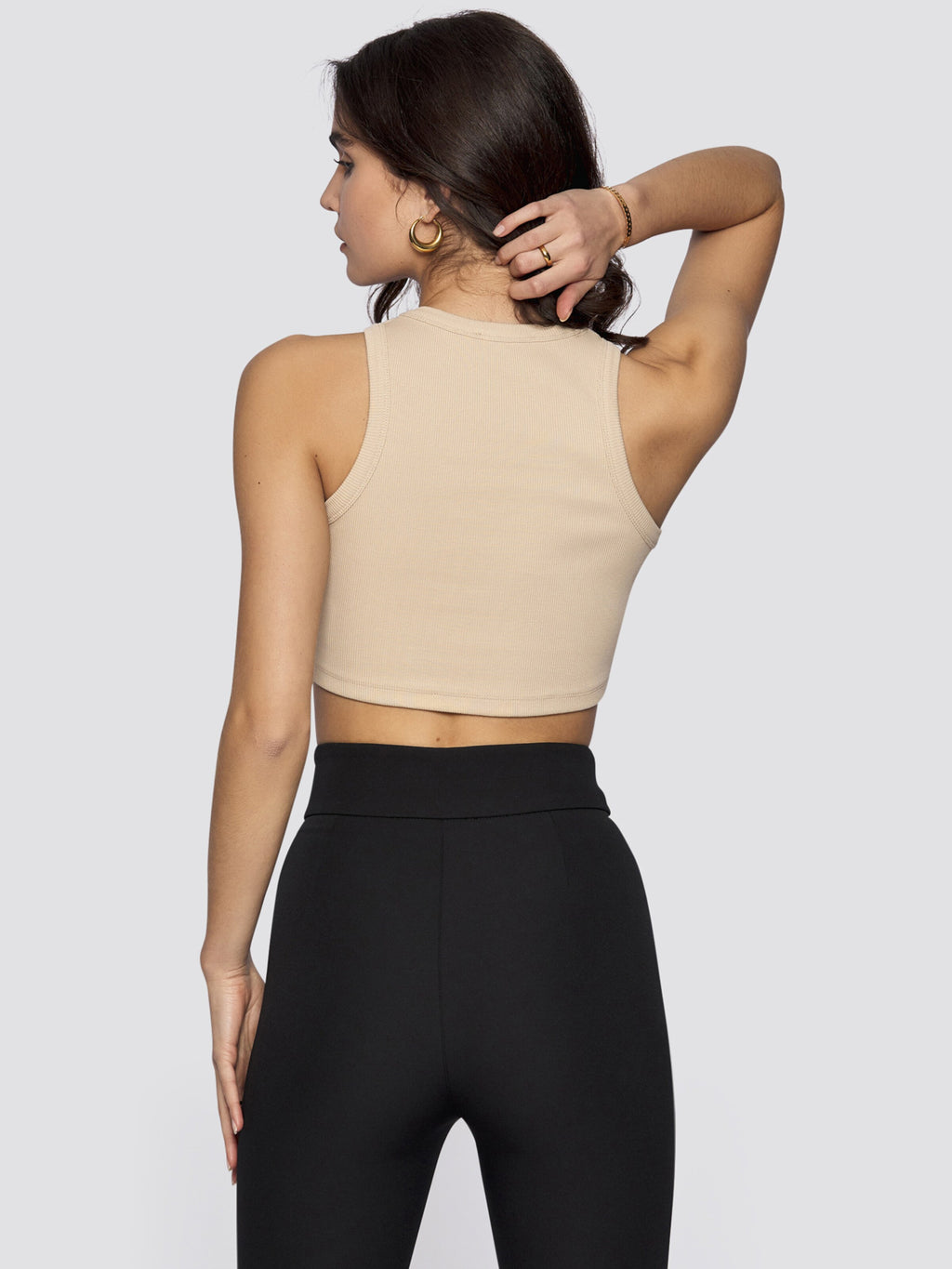  Crop Tops Top Asena Dames Beige