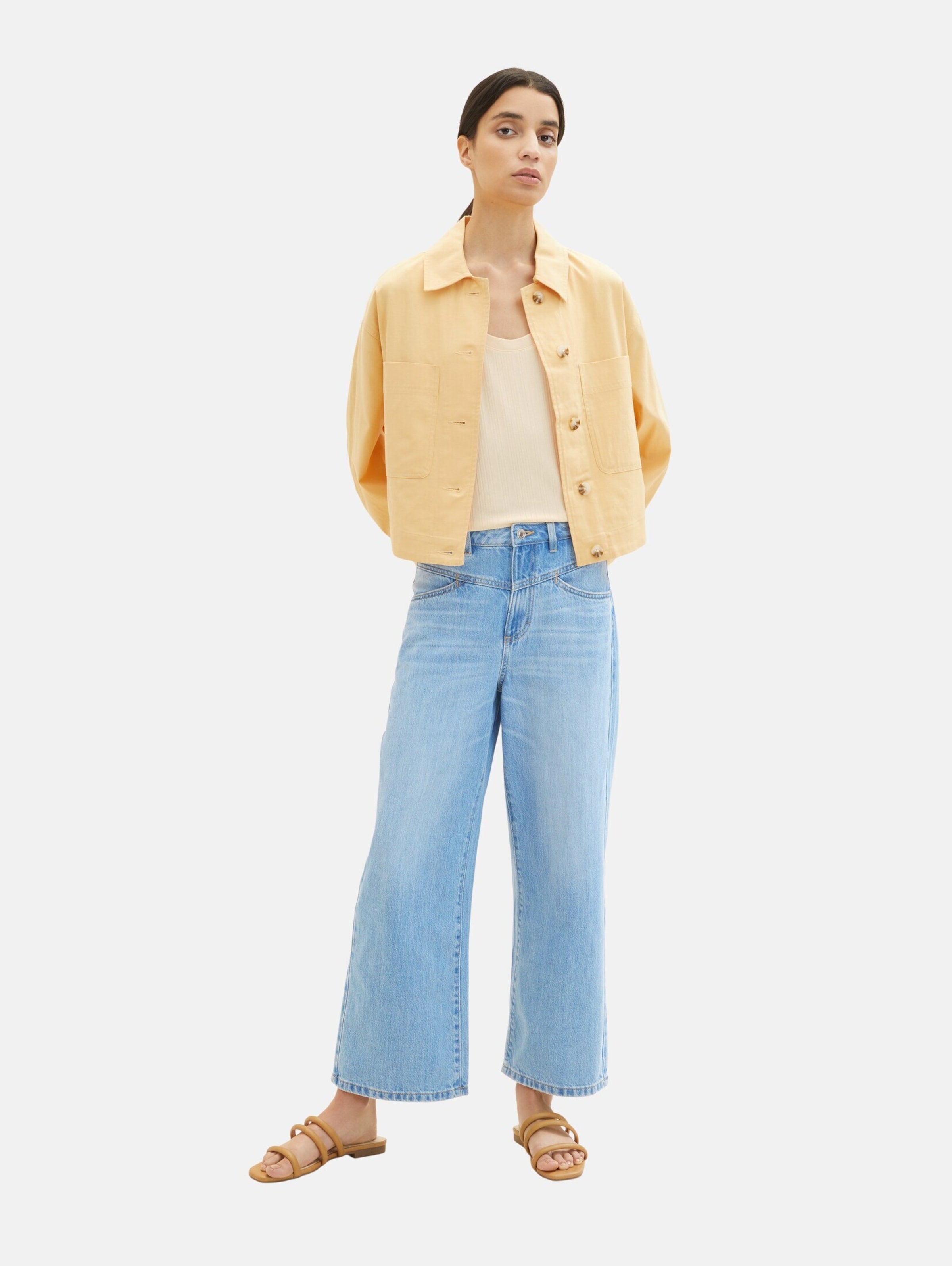 Tom Tailor Tanktops Top Dames Lichtbeige