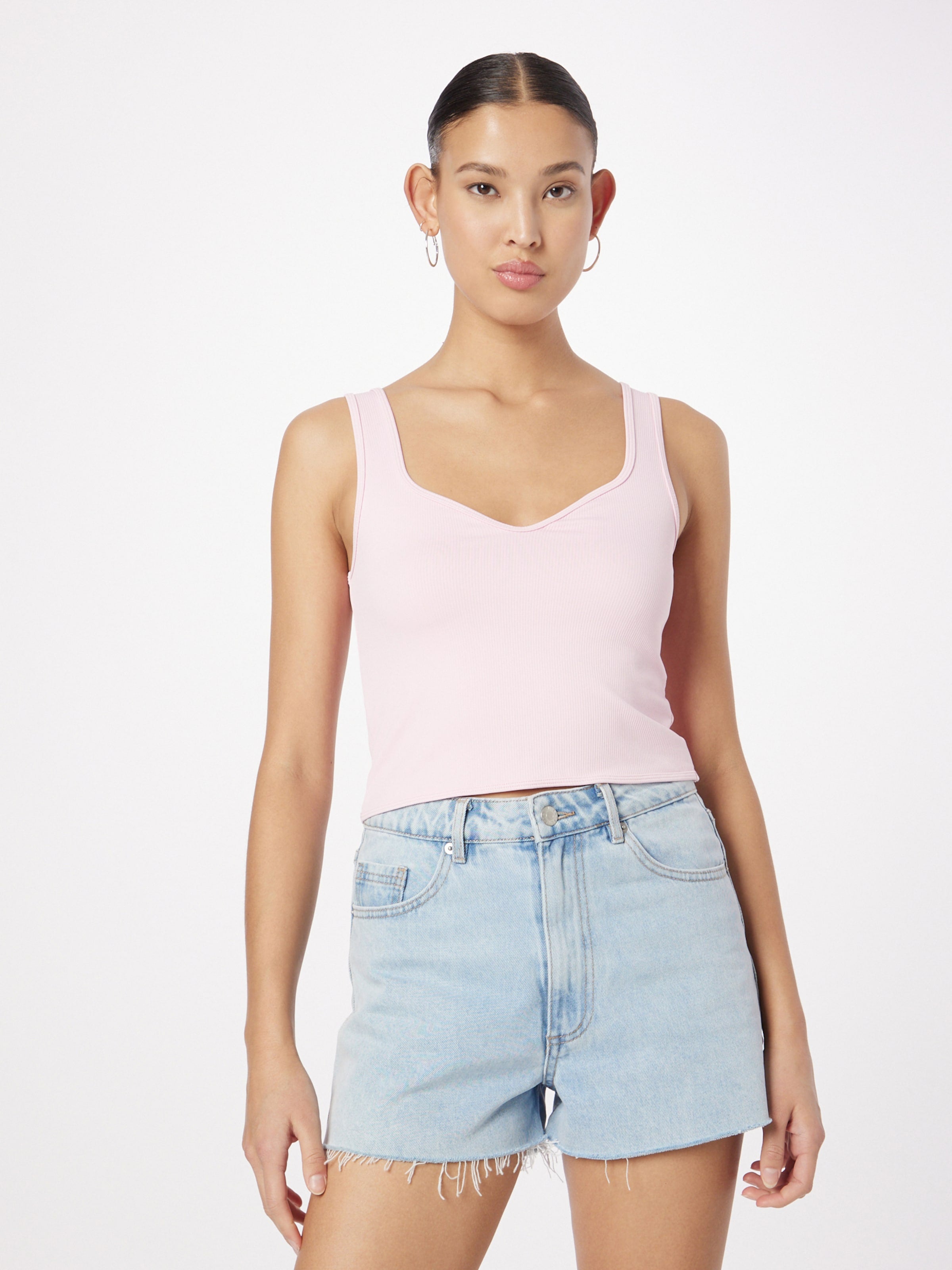 Abercrombie & Fitch Crop Tops Top Dames Pastelroze
