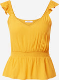 About You Uitgaanstops Top Lillian Dames Goudgeel