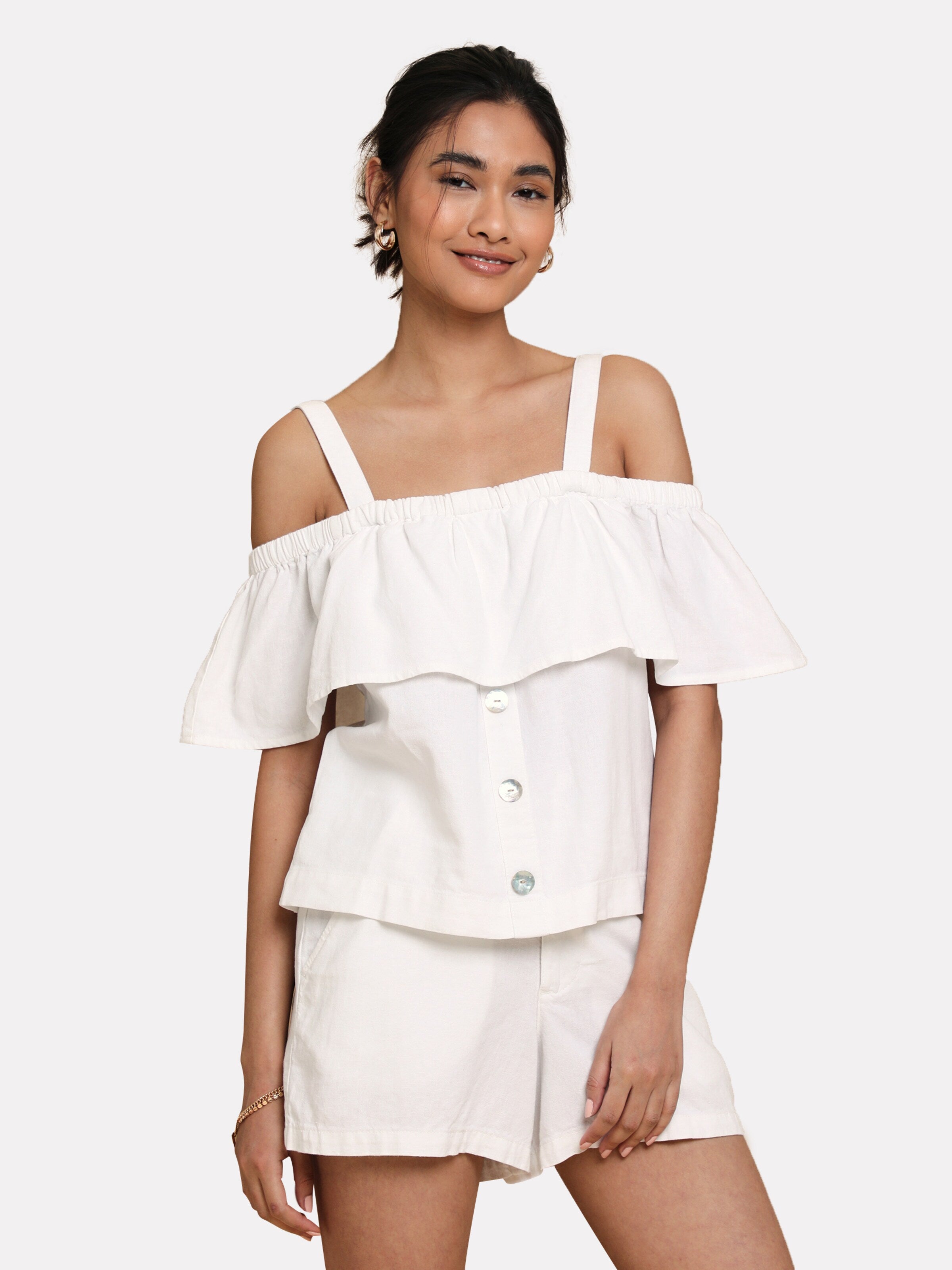 Threadbare Blouse Tops Blouse Aspen Dames Wit