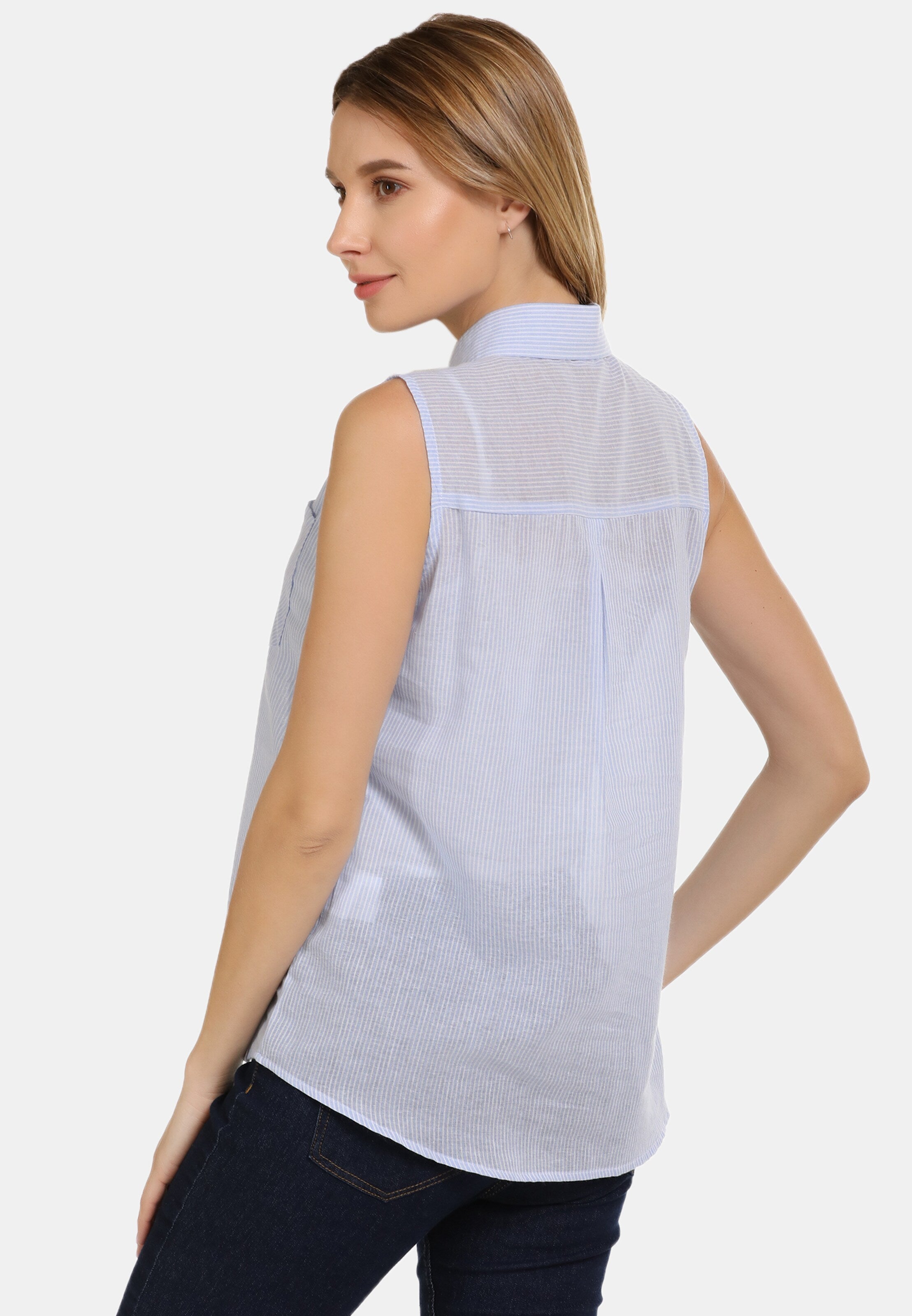  Blouse Tops Blouse Dames Lichtblauw