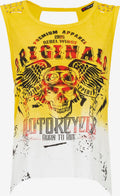 Cipo & Baxx Mouwloze Shirts Top Rebel Dames Geel