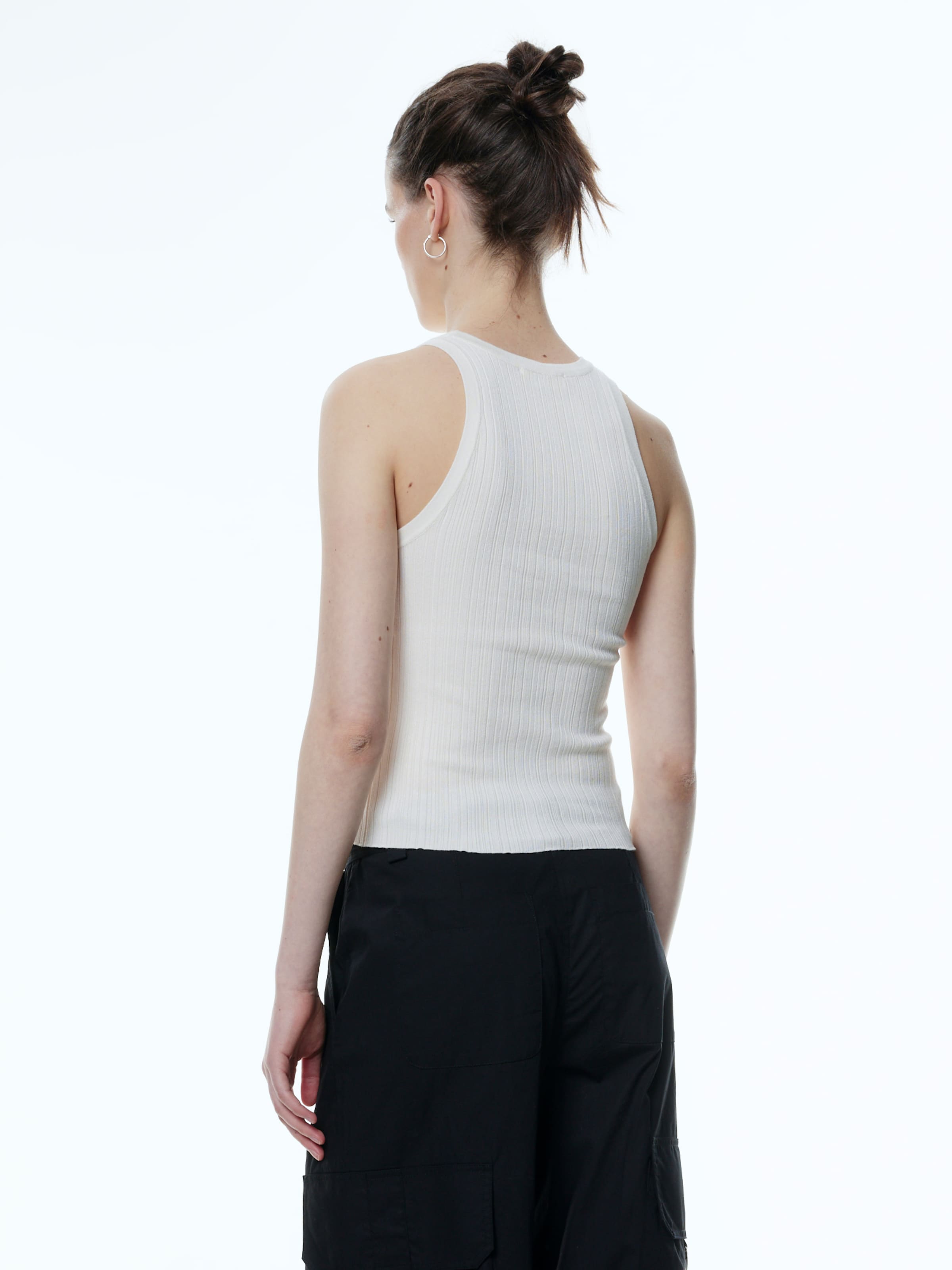 EDITED Mouwloze Shirts Top Ondria Dames Wit