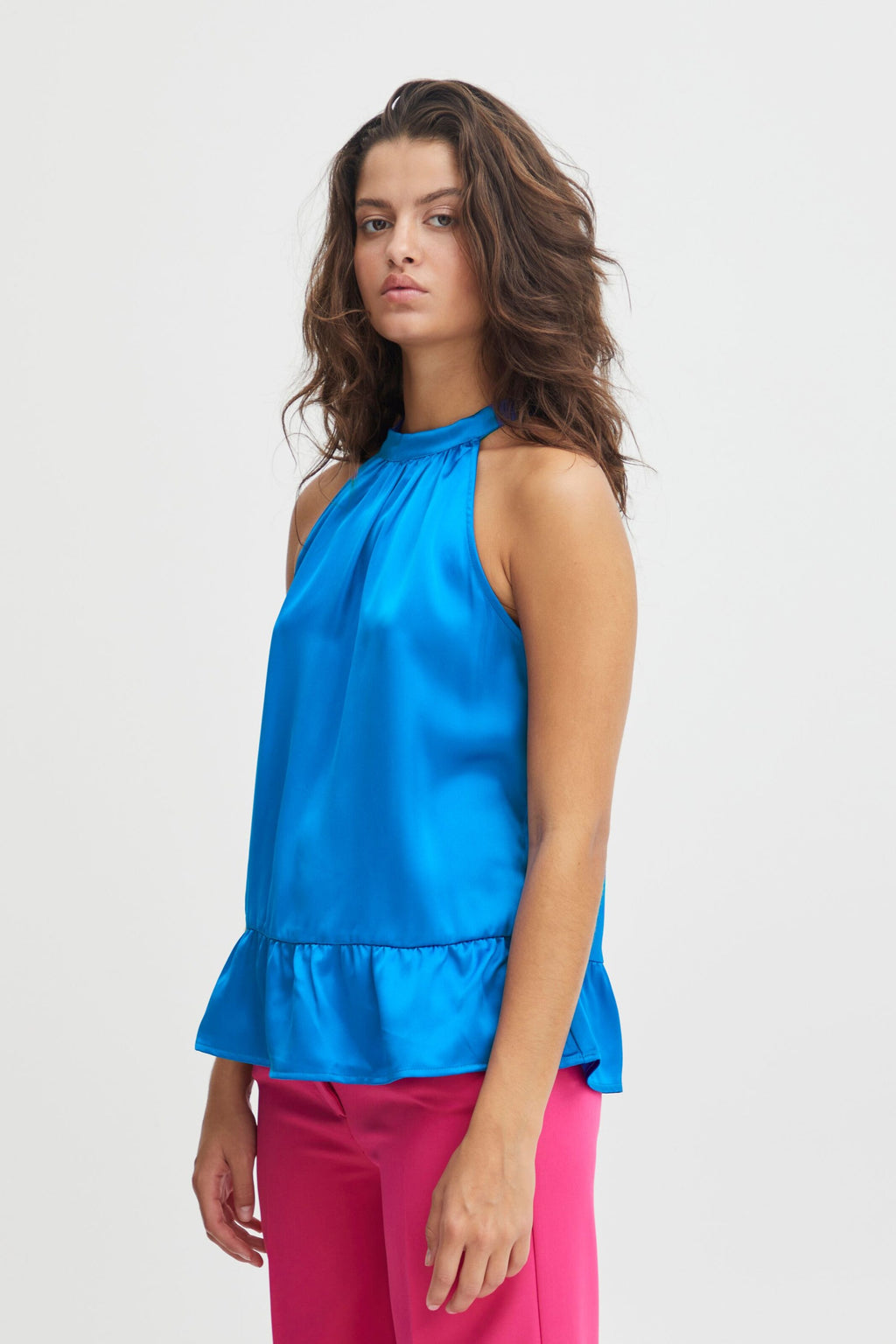 ICHI Uitgaanstops Top Ixmimi Dames Blauw