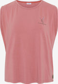 Gardena Mouwloze Shirts Top Dames Oudroze
