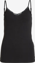 Vila Kanten Tops Top DAISY Dames Zwart