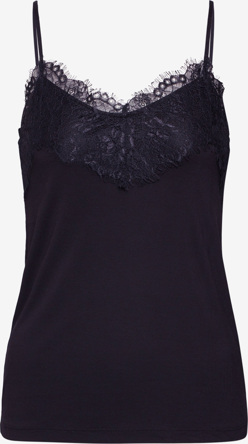 ICHI Kanten Tops Top LIKE TO2 Dames Zwart