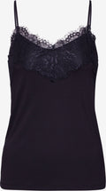 ICHI Kanten Tops Top LIKE TO2 Dames Zwart