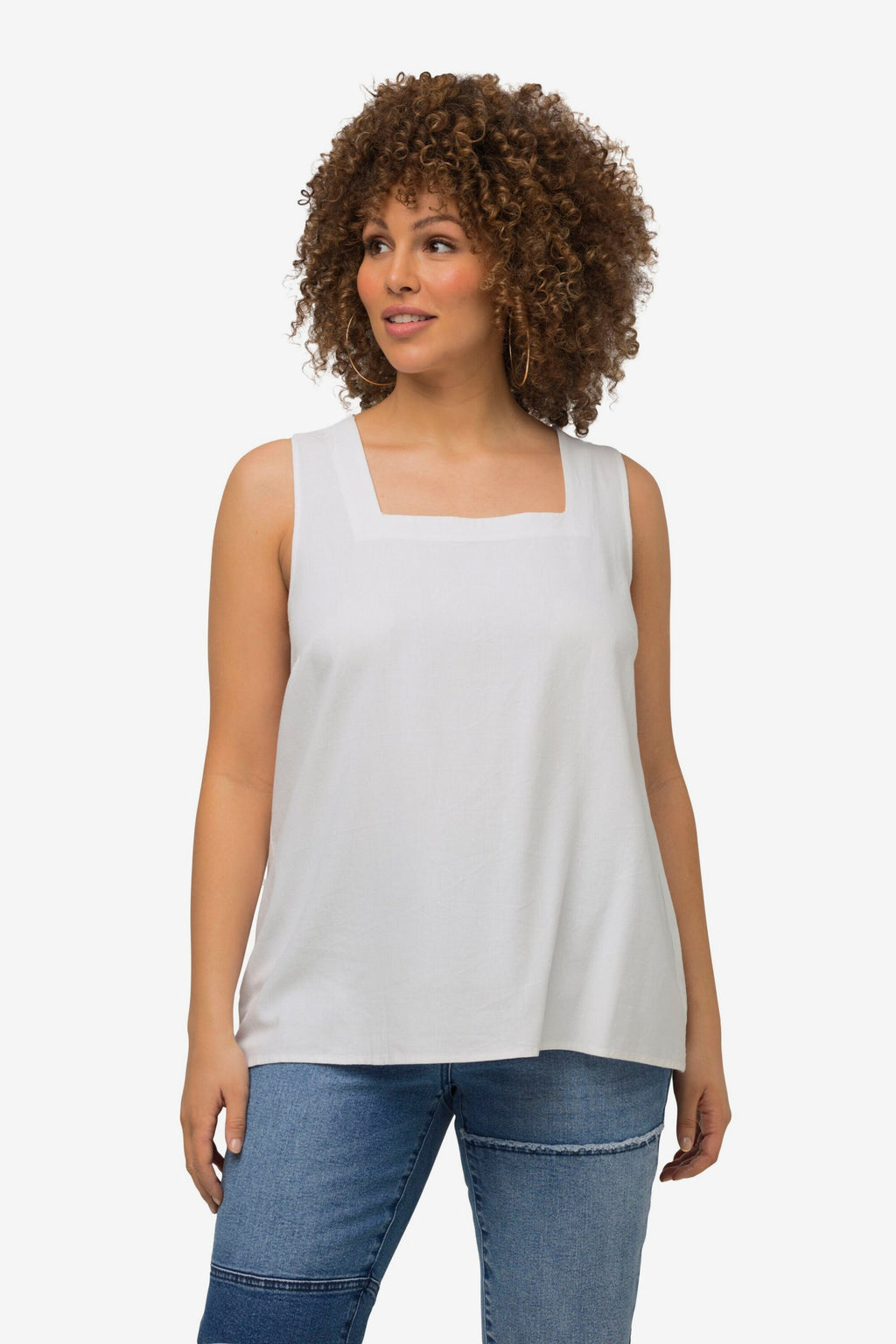 Ulla Popken Blouse Tops Blouse Dames Offwhite