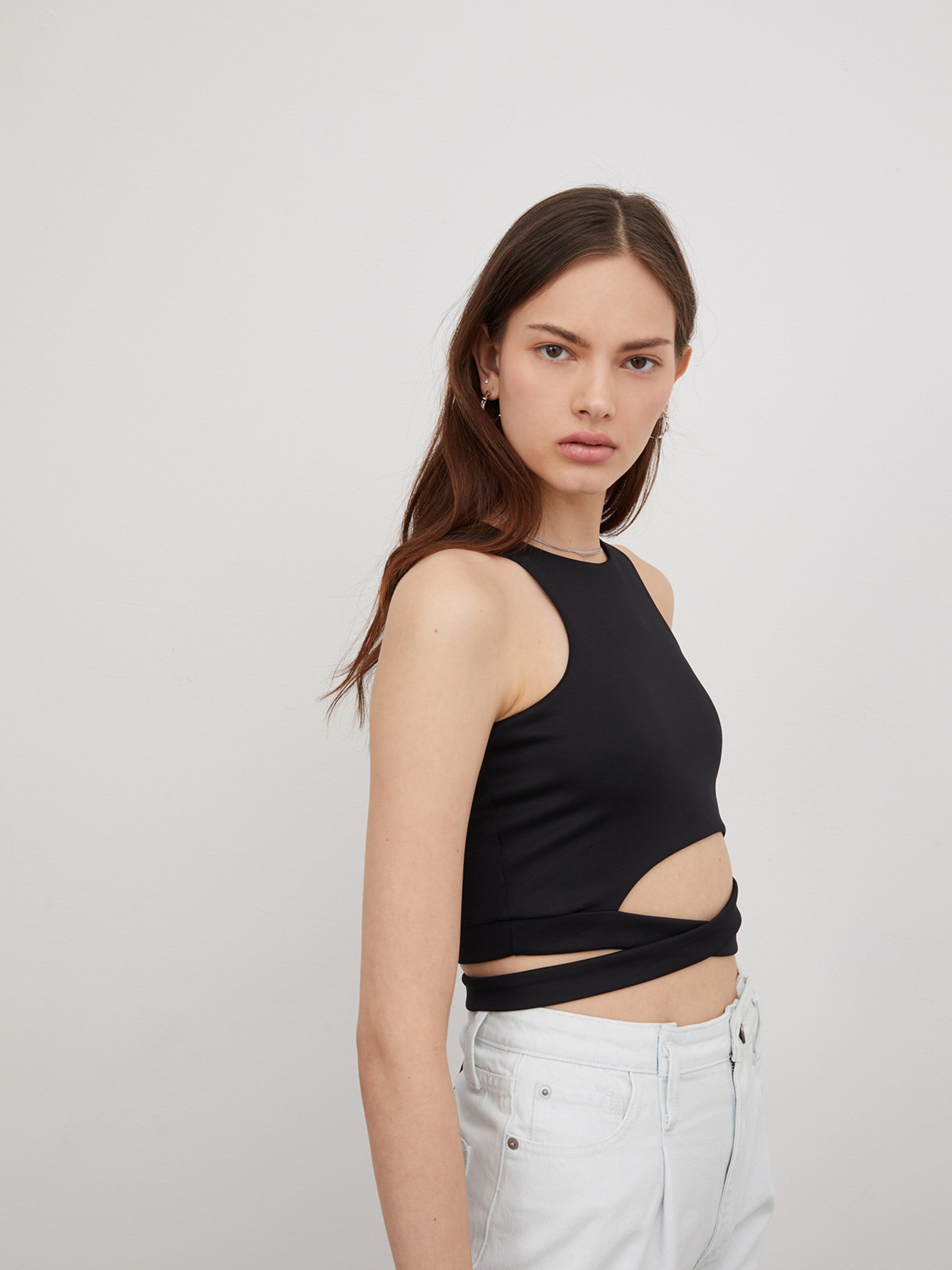  Tanktops Top Shelly Dames Zwart