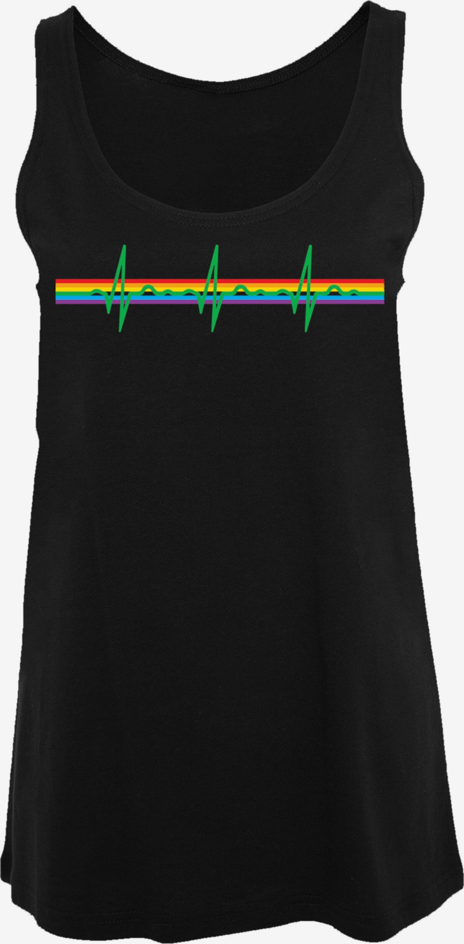 F4NT4STIC Mouwloze Shirts Top Pink Floyd Dames Zwart