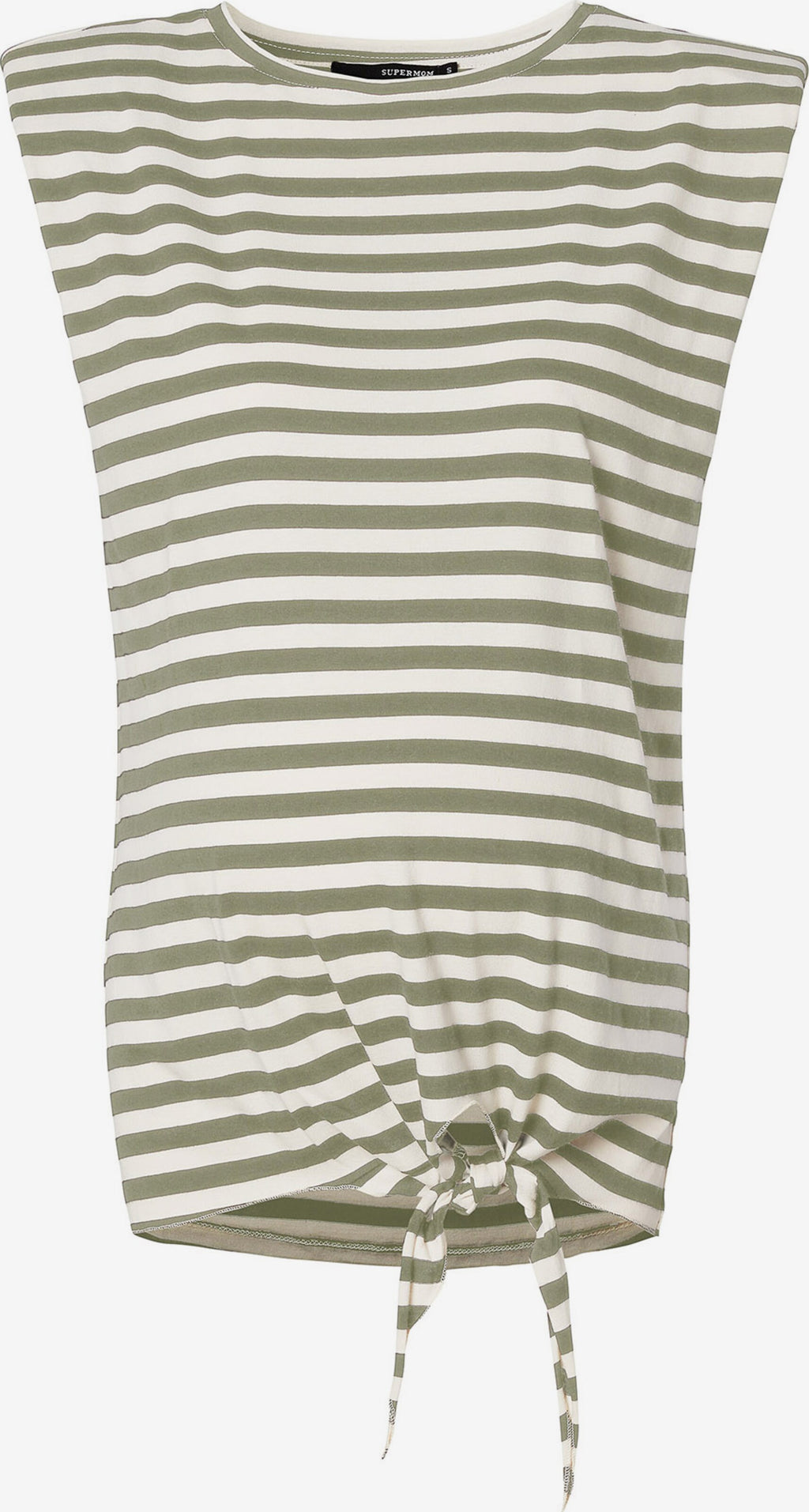 SUPERMOM Mouwloze Shirts Top Dames Kaki