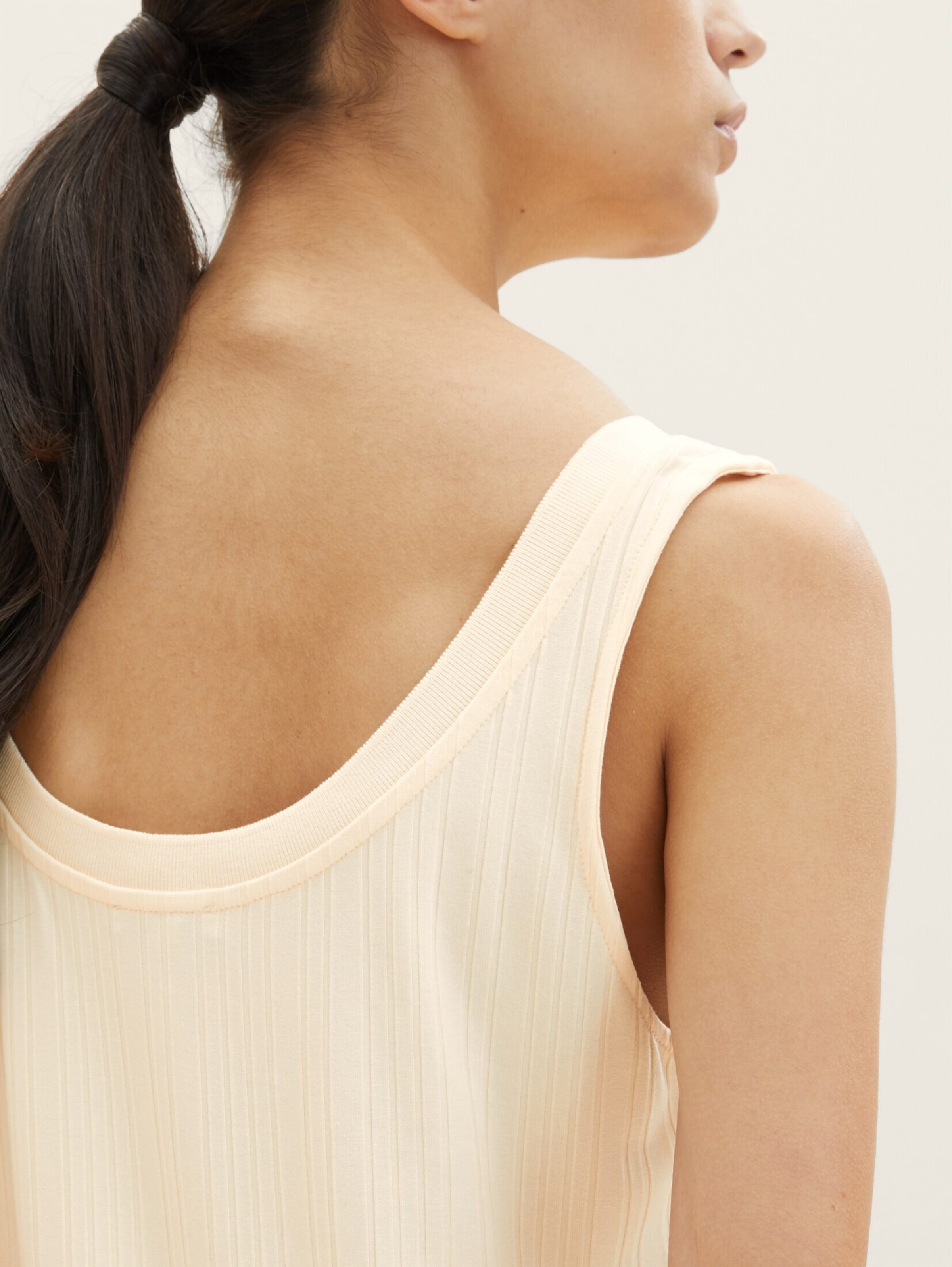 Tom Tailor Tanktops Top Dames Lichtbeige