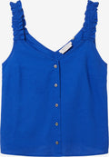 TOM TAILOR Denim Blouse Tops Blouse Dames Royal Blue/koningsblauw