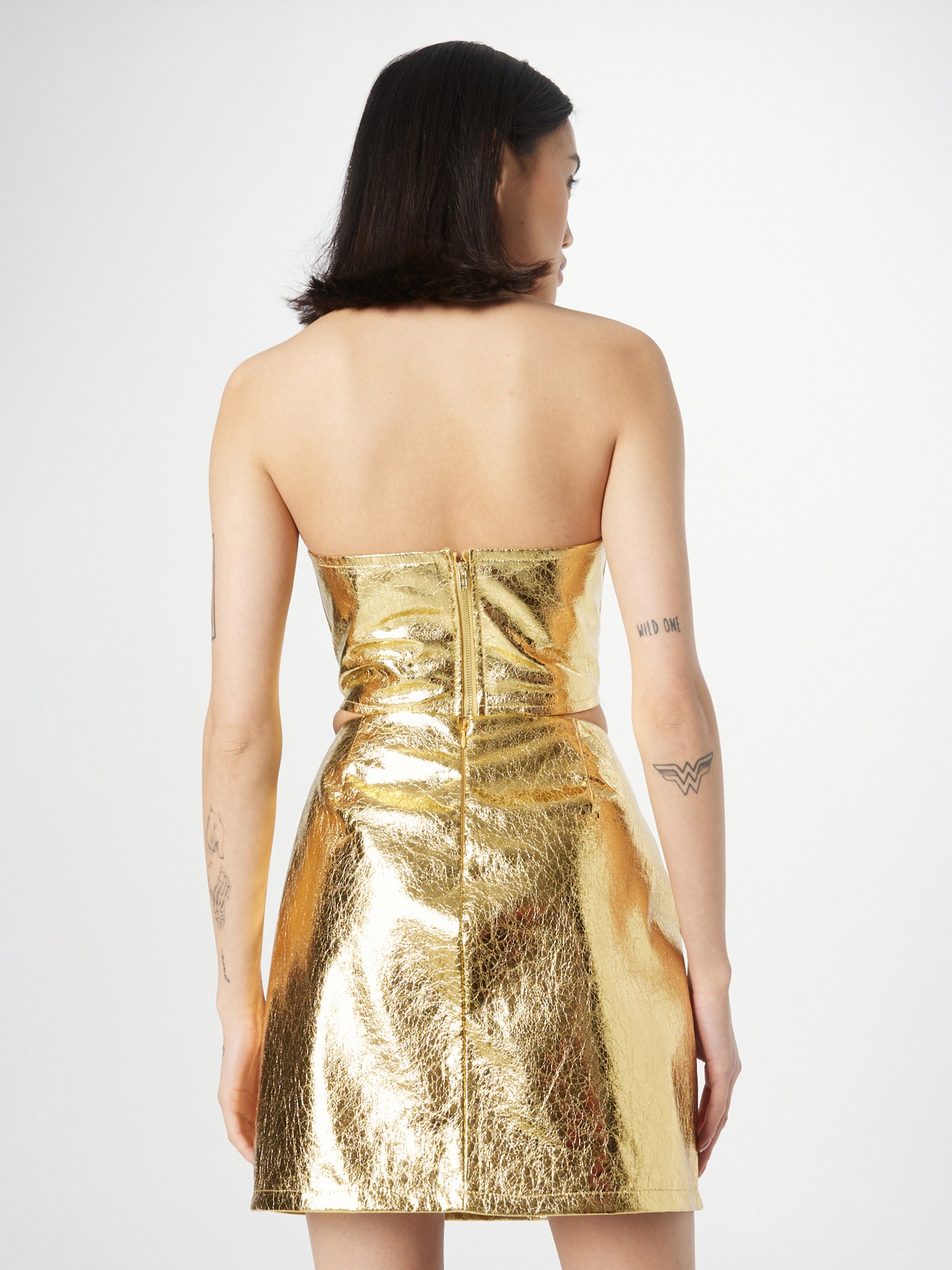 NLY By Nelly Crop Tops Top Dames Goud
