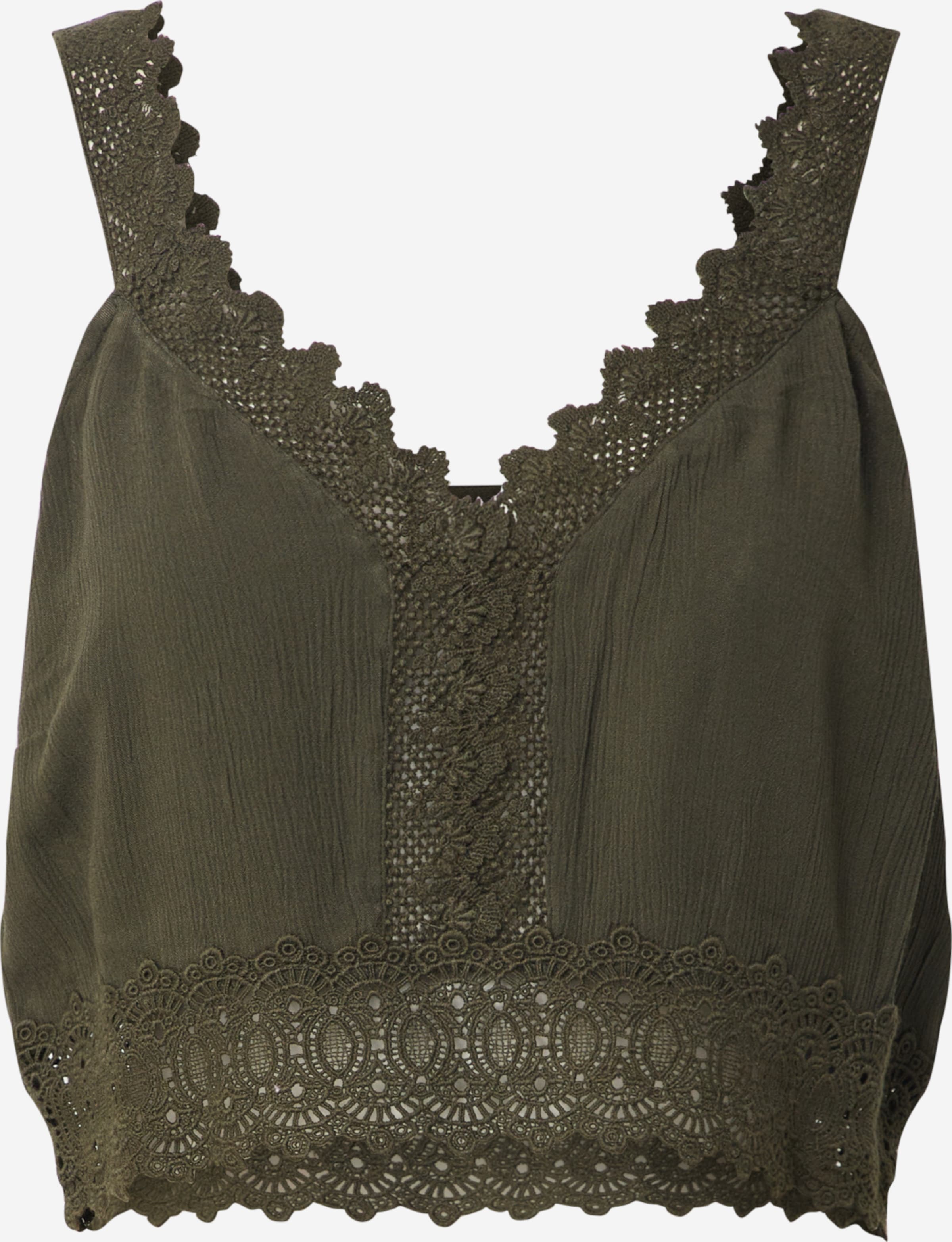 About You Kanten Tops Top Giona Dames Kaki