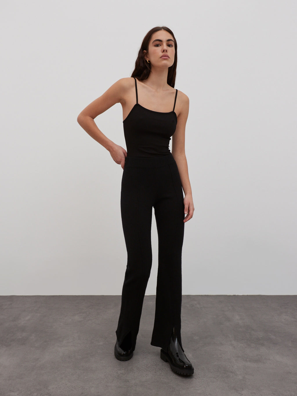 EDITED Spaghetti Tops Top Sabina Dames Zwart