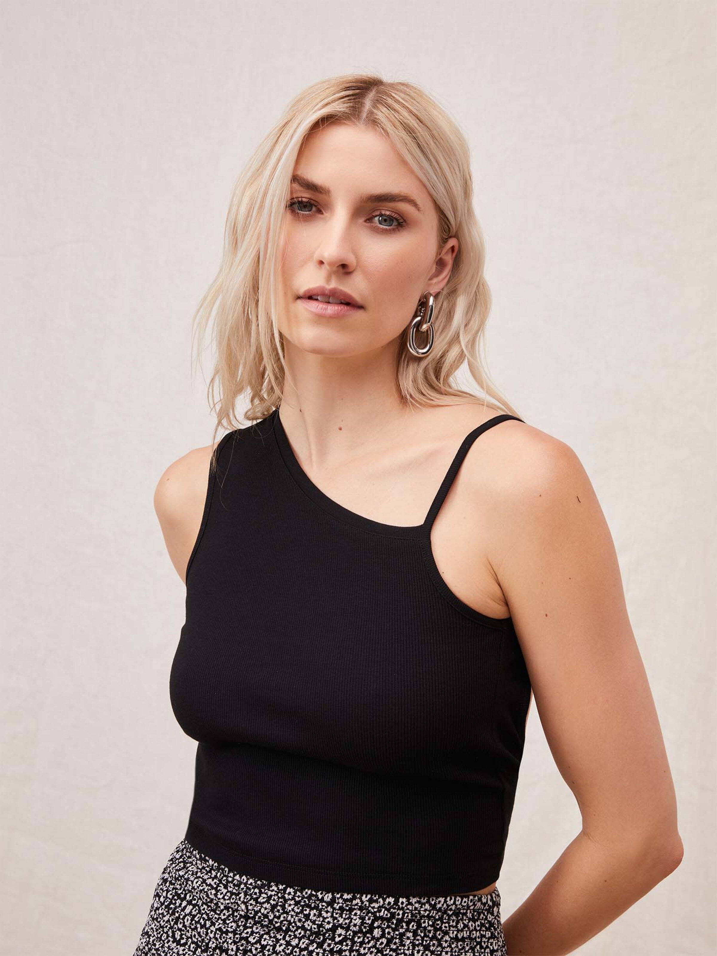 Mouwloze Shirts Top Emma Dames Zwart