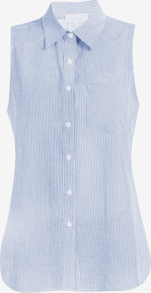  Blouse Tops Blouse Dames Lichtblauw
